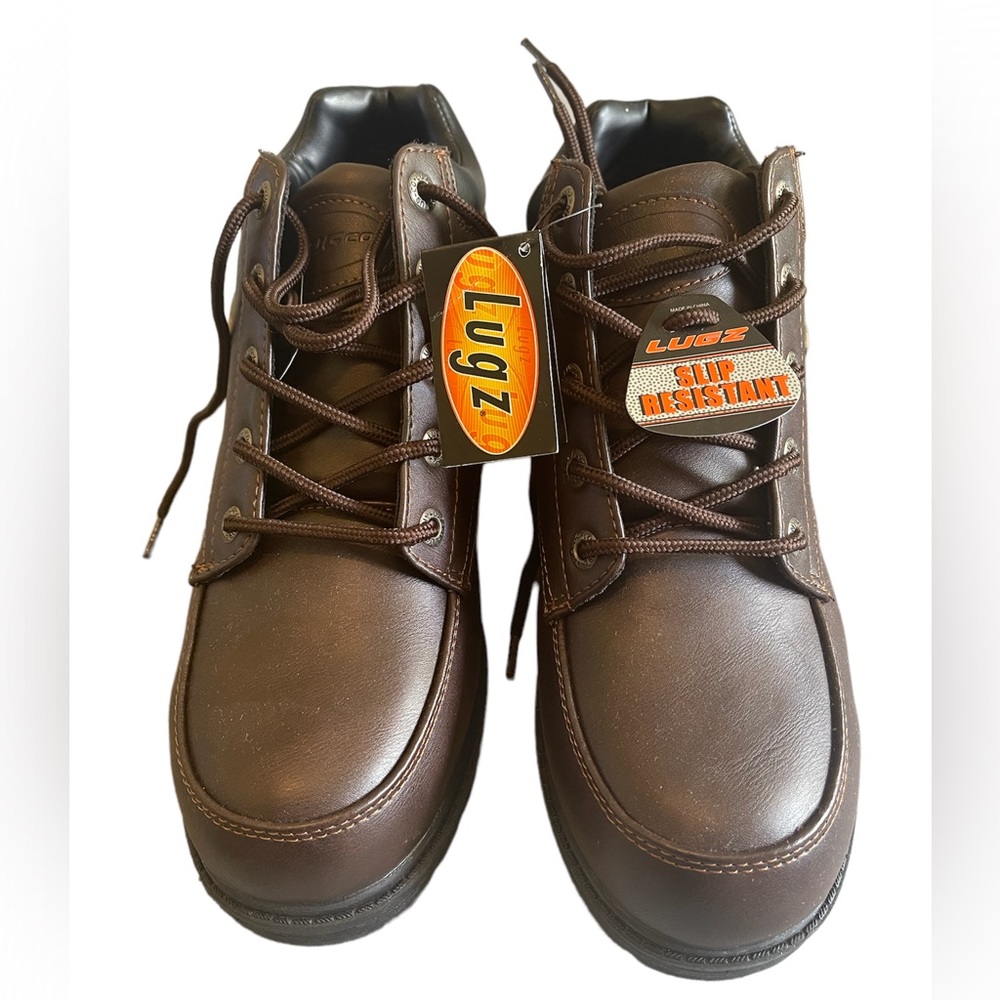 Lugz Slip Resistant Ankle Brown Boots Men’s Size 9.5 MFETTV 245